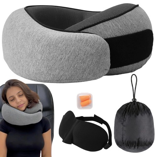 Travel pillow memory foam neck - memory,