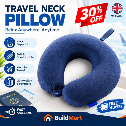 Shaped travel pillow neck - u,