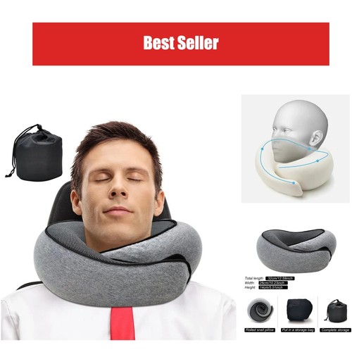 Travel neck pillow - pillow, memory