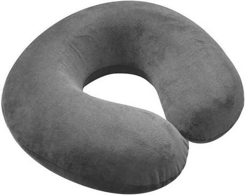 Grey travel pillow memory foam - grey,